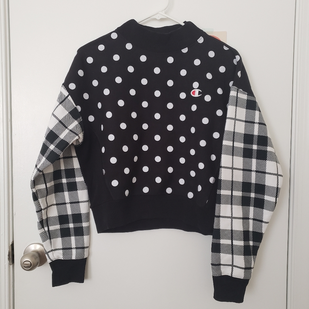 Champion Mockneck Cropped Sweatshirt